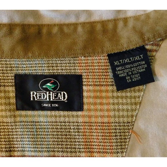 RedHead Shooting Shirt XLT Brown Hunting Quilted Pads Long Sleeve - Picture 8 of 8